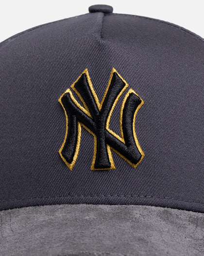 New Era New York Yankees 'Suede Visor' 9FORTY A-Frame Snapback Graphite