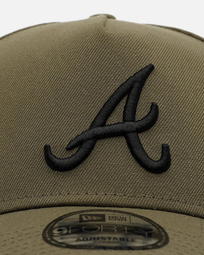 New Era Atlanta Braves 'Easy Olive' 9FORTY A-Frame Snapback Olive