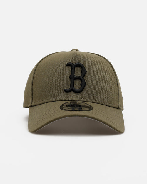 New Era Boston Red Sox 'Easy Olive' 9FORTY A-Frame Snapback Olive