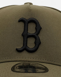 New Era Boston Red Sox 'Easy Olive' 9FORTY A-Frame Snapback Olive