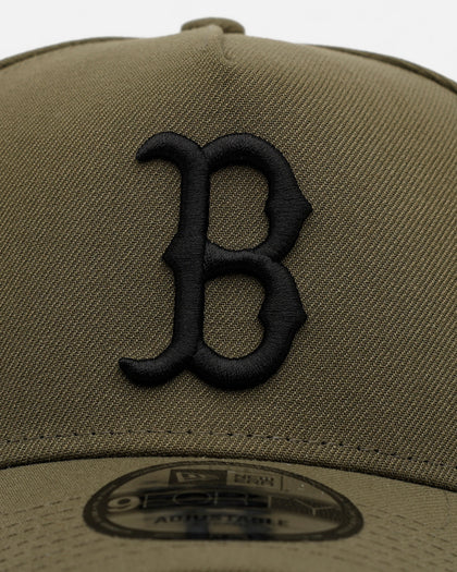 New Era Boston Red Sox 'Easy Olive' 9FORTY A-Frame Snapback Olive