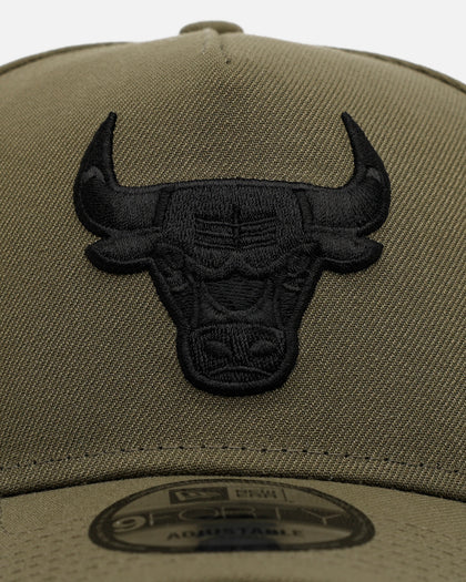 New Era Chicago Bulls 'Easy Olive' 9FORTY A-Frame Snapback Olive