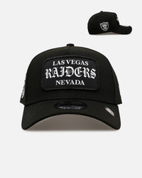 New Era Las Vegas Raiders 'Gothic Patch' 9FORTY A-Frame Snapback Black