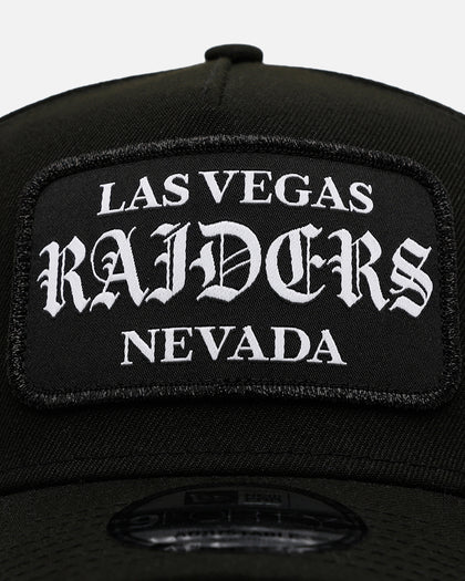 New Era Las Vegas Raiders 'Gothic Patch' 9FORTY A-Frame Snapback Black