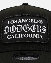 New Era Los Angeles Dodgers 'Gothic Patch' 9FORTY A-Frame Snapback Black