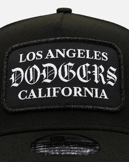 New Era Los Angeles Dodgers 'Gothic Patch' 9FORTY A-Frame Snapback Black