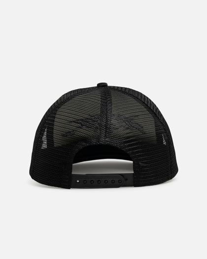 Loiter Airbrush Panther Trucker Snapback Cap Black