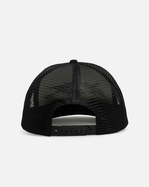 Loiter Airbrush Panther Trucker Snapback Cap Black
