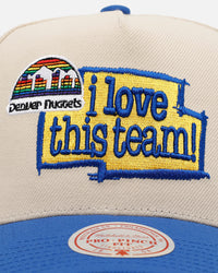 Mitchell & Ness Denver Nuggets 'Love' Pro Pinch Snapback OTC