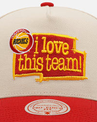 Mitchell & Ness Houston Rockets 'Love' Pro Pinch Snapback OTC