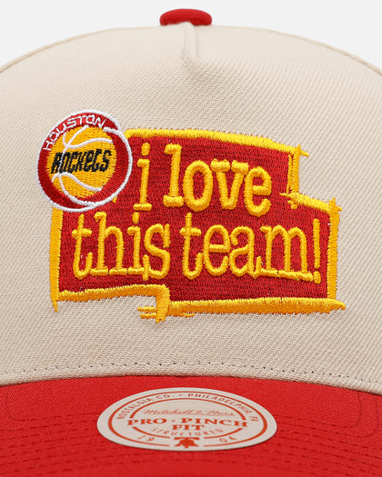 Mitchell & Ness Houston Rockets 'Love' Pro Pinch Snapback OTC
