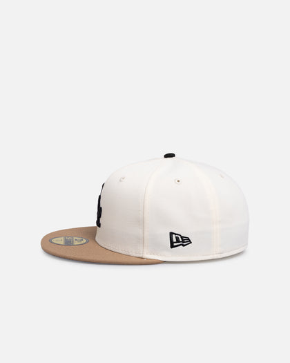 New Era Los Angeles Dodgers 'Chrome Khaki' 59FIFTY Fitted White