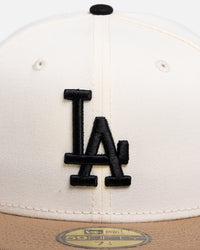 New Era Los Angeles Dodgers 'Chrome Khaki' 59FIFTY Fitted White