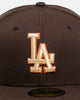 New Era Los Angeles Dodgers 'Walnut' 59FIFTY Fitted Dark Brown
