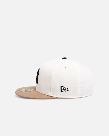 New Era New York Yankees 'Chrome Khaki' 59FIFTY Fitted White