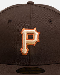 New Era Pittsburgh Pirates 'Walnut' 59FIFTY Fitted Dark Brown