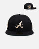 New Era Atlanta Braves 'Wool' 59FIFTY Fitted Black