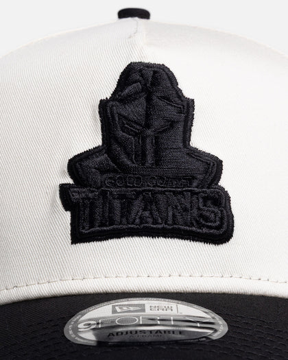 New Era Gold Coast Titans 'Chrome Black' 9FORTY A-Frame Snapback White/Black