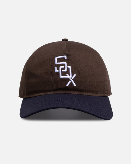 New Era Chicago White Sox 'Walnut Navy' 9FORTY A-Frame Unstructured Snapback Brown/Blue