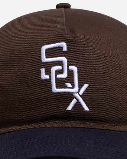 New Era Chicago White Sox 'Walnut Navy' 9FORTY A-Frame Unstructured Snapback Brown/Blue