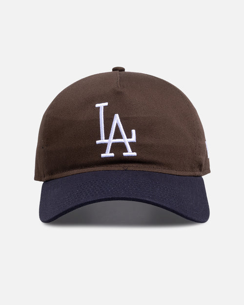 New Era Los Angeles Dodgers 'Walnut Navy' 9FORTY A-Frame Snapback Brown/Blue