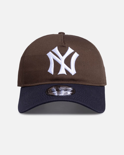 New Era New York Yankees 'Walnut Navy' 9FORTY A-Frame Unstructured Snapback Brown/Blue