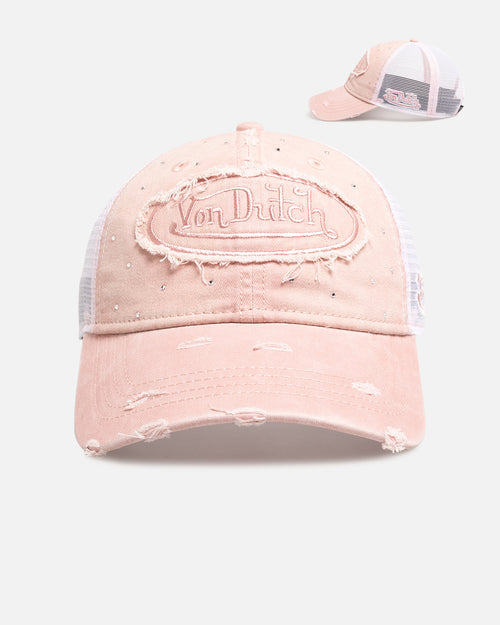 Von Dutch Glitz Trucker Strapback Pink