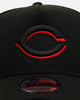 New Era Cincinnati Reds 'Easy Black And Scarlet' 9FORTY A-Frame Snapback Black/Scarlet