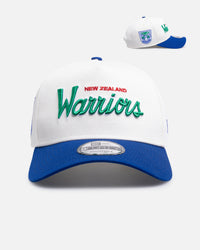 New Era New Zealand Warriors 'Chrome Script' 9FORTY A-Frame Snapback Official Team Colour