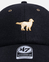 47 Brand Golden Retriever Wool 47 Clean Up Strapback Black