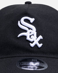 New Era Chicago White Sox 'Wool' 9FORTY A-Frame Snapback Black