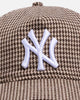 New Era New York Yankees 'Houndstooth' 9FORTY A-Frame Unstructured Strapback Brown