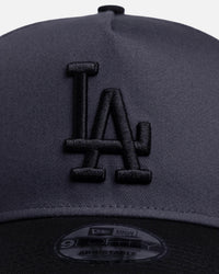 New Era Los Angeles Dodgers 'Graphite Black' 9FORTY A-Frame Snapback Black/Grey