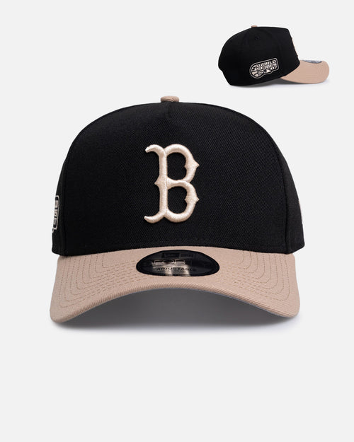 New Era Boston Red Sox 'Black Camel' 9FORTY A-Frame Snapback Black/Camel