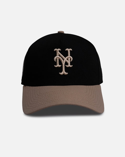 New Era New York Mets 'Black Camel' 9FORTY A-Frame Snapback Black/Camel