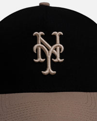 New Era New York Mets 'Black Camel' 9FORTY A-Frame Snapback Black/Camel