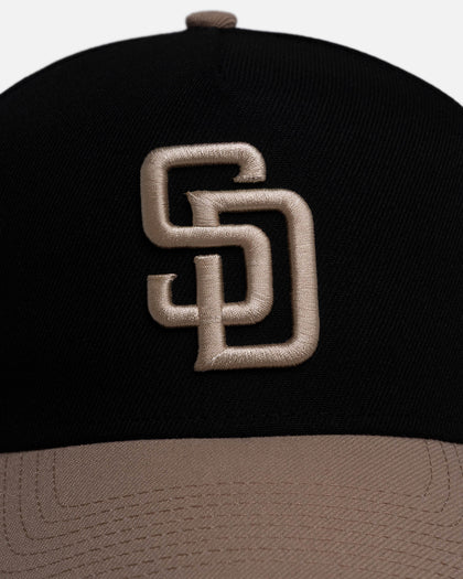 New Era San Diego Padres 'Black Camel' 9FORTY A-Frame Snapback Black/Camel