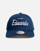 Mitchell & Ness Minnesota Timberwolves Anthony Edwards 'Classic' Script Pro Pinch Snapback Navy