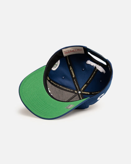 Mitchell & Ness Minnesota Timberwolves Anthony Edwards 'Classic' Script Pro Pinch Snapback Navy