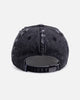 Von Dutch Cross Distressed Strapback Cap Washed Black