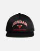 Jordan Chicago Bulls Jordan Pro Unstructured Flat Bill Snapback Black