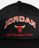 Jordan Chicago Bulls Jordan Pro Unstructured Flat Bill Snapback Black