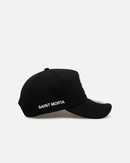 Saint Morta x New Era Logo 9FORTY A-Frame Snapback Black