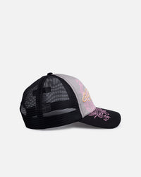 Ed Hardy Dragon Puffer Trucker Snapback Black/Pink