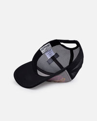 Ed Hardy Dragon Puffer Trucker Snapback Black/Pink