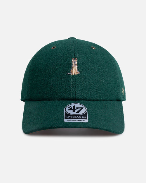 47 Brand German Shepard Wool 47 Clean Up Strapback Green