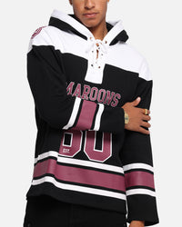 Queensland Rugby League Queensland Maroons Panel Hoodie Black