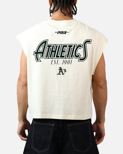Pro Standard Oakland Athletics Paradise Muscle T-Shirt Eggshell