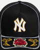 New Era New York Yankees 'Rose Visor' 9FORTY A-Frame Trucker Snapback Black/Rose