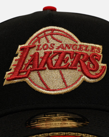 New Era Los Angeles Lakers 'Longevity' 9FORTY A-Frame Snapback Black/Red